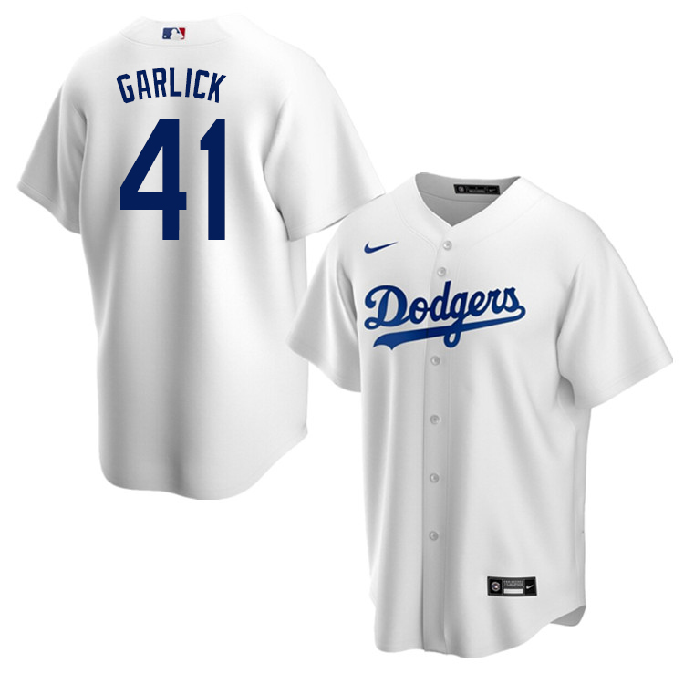 Nike Men #41 Kyle Garlick Los Angeles Dodgers Baseball Jerseys Sale-White
